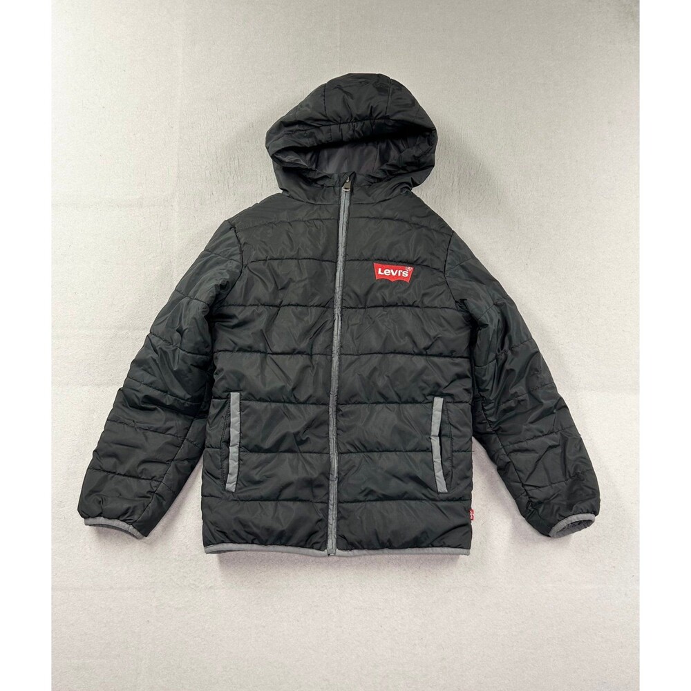 Boy’s/Kid’s Levi’s Strauss & Co. Full Zip Puffer Jacket Size Medium Black